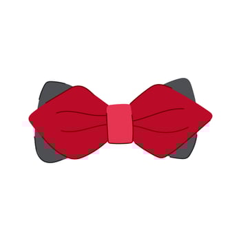 formal bow ties men cartoon vector illustration