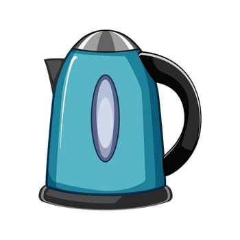 object electric kettle cartoon vector illustration