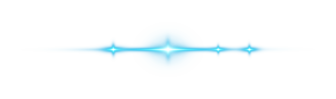 Blue horizontal lens flares. Laser beams, horizontal light rays. Beautiful light flares. Glowing streaks on transparent background. Glowing stripes. Luminous abstract sparkling. Laser beams. png