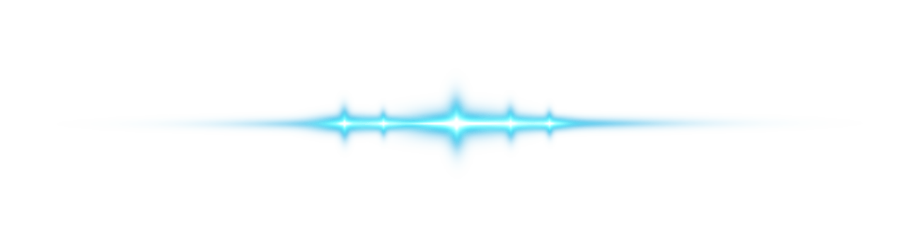 Blue horizontal lens flares. Laser beams, horizontal light rays. Beautiful light flares. Glowing streaks on transparent background. Glowing stripes. Luminous abstract sparkling. Laser beams. png