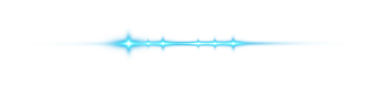 Blue horizontal lens flares. Laser beams, horizontal light rays. Beautiful light flares. Glowing streaks on transparent background. Glowing stripes. Luminous abstract sparkling. Laser beams. png
