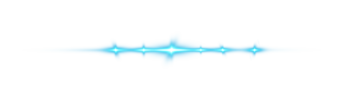 Blue horizontal lens flares. Laser beams, horizontal light rays. Beautiful light flares. Glowing streaks on transparent background. Glowing stripes. Luminous abstract sparkling. Laser beams. png