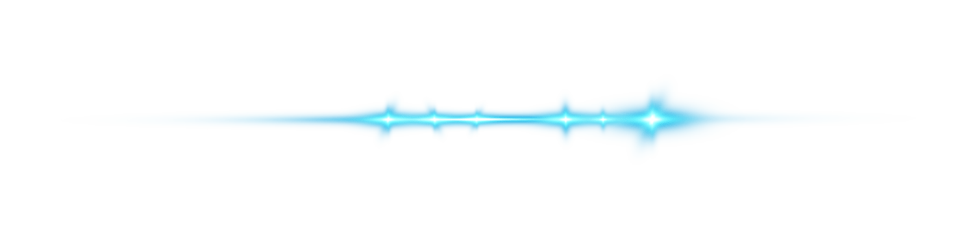 Blue horizontal lens flares. Laser beams, horizontal light rays. Beautiful light flares. Glowing streaks on transparent background. Glowing stripes. Luminous abstract sparkling. Laser beams. png