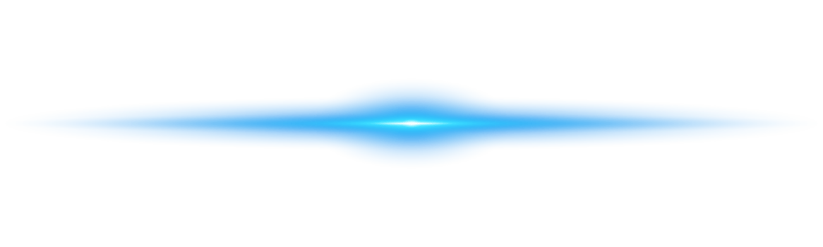 Blue horizontal lens flares. Laser beams, horizontal light rays. Beautiful light flares. Glowing streaks on transparent background. Glowing stripes. Luminous abstract sparkling. Laser beams. png