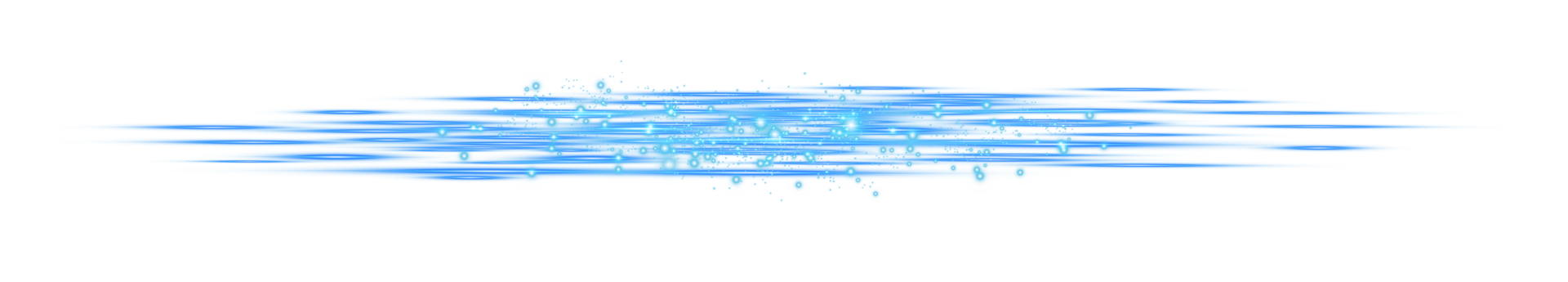 Blue horizontal lens flares. Laser beams, horizontal light rays. Beautiful light flares. Glowing streaks on transparent background. Glowing stripes. Luminous abstract sparkling. Laser beams. png