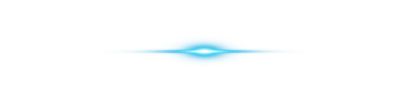 Blue horizontal lens flares. Laser beams, horizontal light rays. Beautiful light flares. Glowing streaks on transparent background. Glowing stripes. Luminous abstract sparkling. Laser beams. png