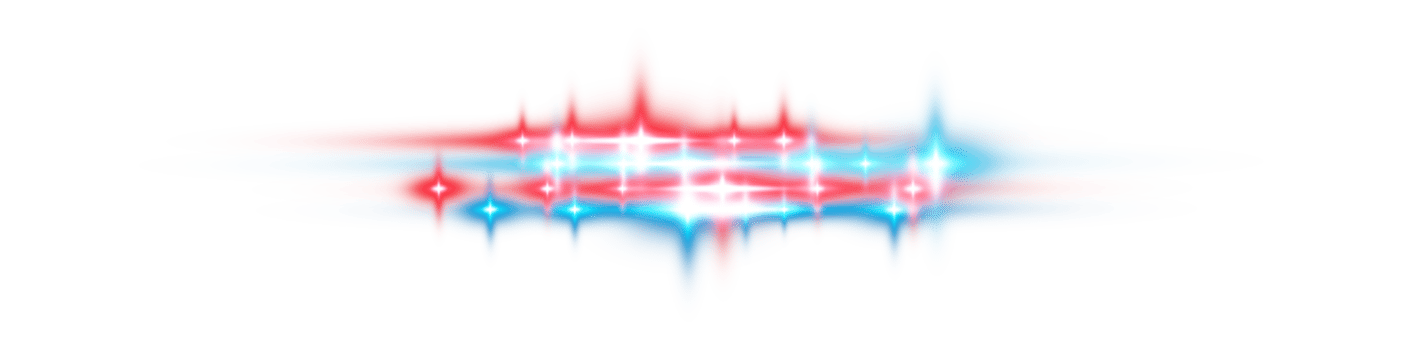 Blue and red horizontal lens flares. Laser beams, horizontal light rays. Beautiful light flares. Glowing streaks on transparent background. Glowing stripes. Luminous abstract sparkling. Laser beams. png