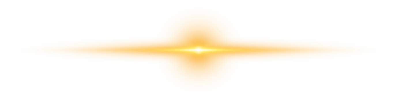 Yellow horizontal lens flares. Laser beams, horizontal light rays. Laser beams. Sparks and stars. PNG. png