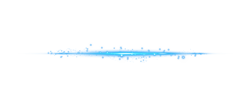 Blue horizontal lens flares. Laser beams, horizontal light rays. Beautiful light flares. Glowing streaks on transparent background. Glowing stripes. Laser beams. Sparks and stars. PNG. png