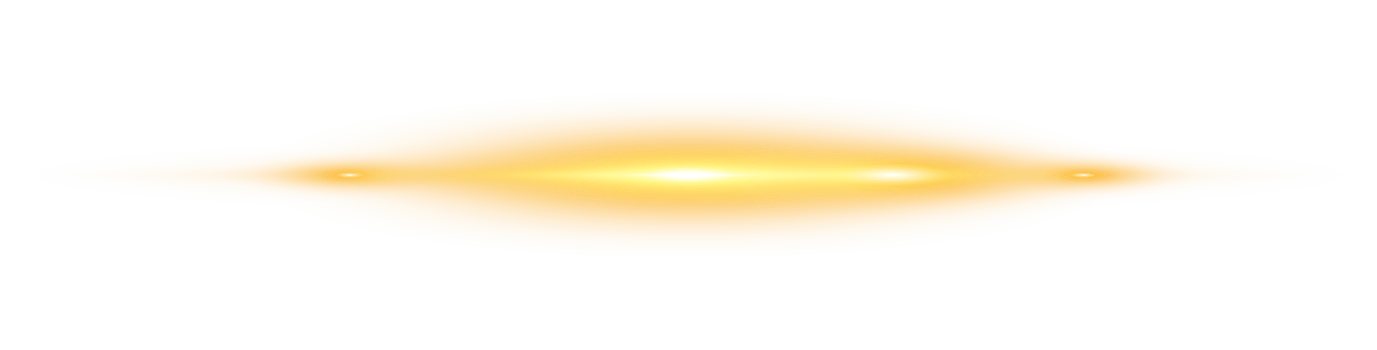 Yellow horizontal lens flares. Laser beams, horizontal light rays. Laser beams. Sparks and stars. PNG. png