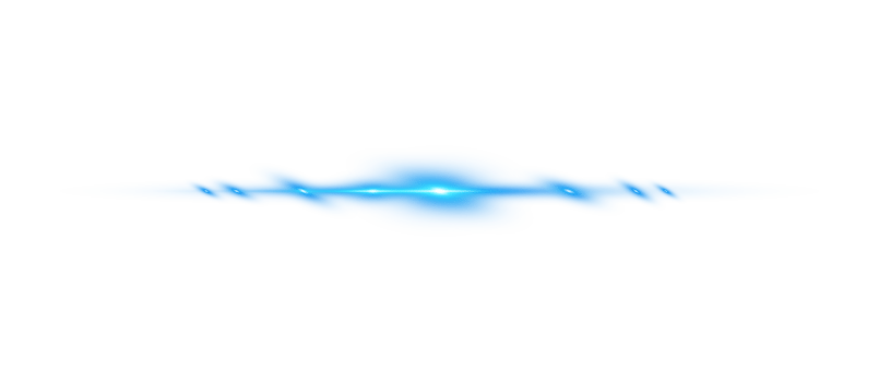 Blue horizontal lens flares. Laser beams, horizontal light rays. Beautiful light flares. Glowing streaks on transparent background. Glowing stripes. Laser beams. Sparks and stars. PNG. png