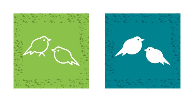 Little Birds Vector Icon