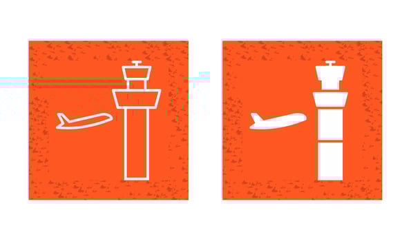 Air Control Tower Vector Icon