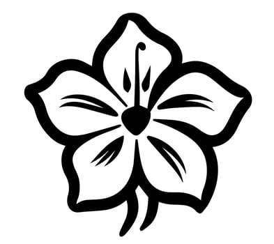 Flora flower vector icon tattoo