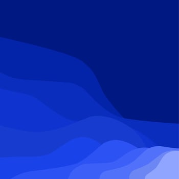 Abstract blue wave vector background in flat design style. Abstract Water Wave design