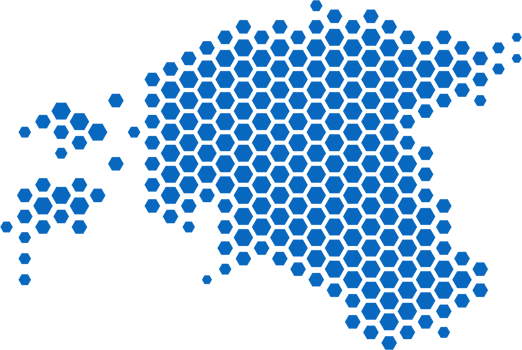 hexagon shape of estonia map. png