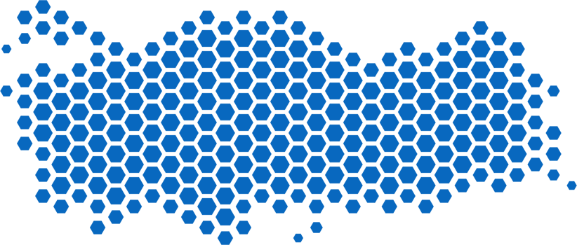 hexagon shape of turkey map. png