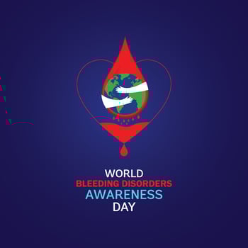 World Bleeding Disorders Awareness Day. April 15.Template for background, banner, card, poster. Vector illustration.