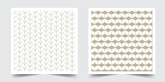 Floral shape minimal type pattern vector