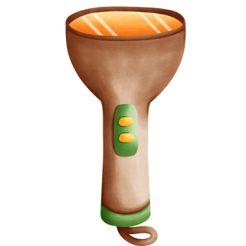 Flashlight watercolor element png