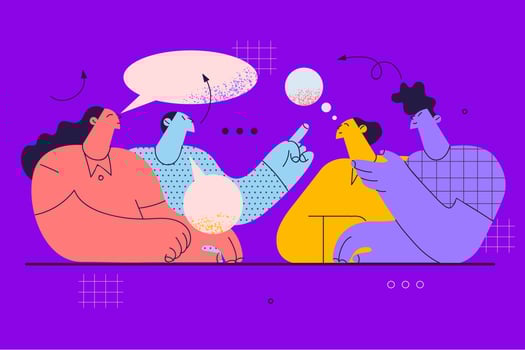 Negotiations, brainstorm, office work concept vector