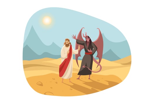 Christianity, religion, Bible concept vector