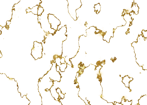 Golden glitter marble liquid on transparent background png