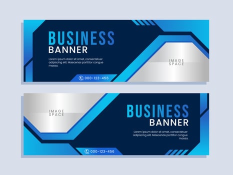 Business banner template vector