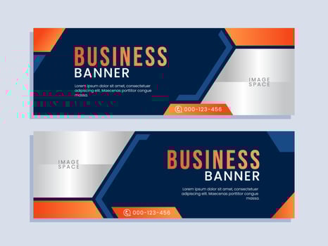 Business banner template vector