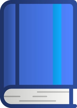 Book vector illustration set. Simple blue book icon vector. Blue book for symbol education, school, study, student and library. Back to school stationery design graphic resource