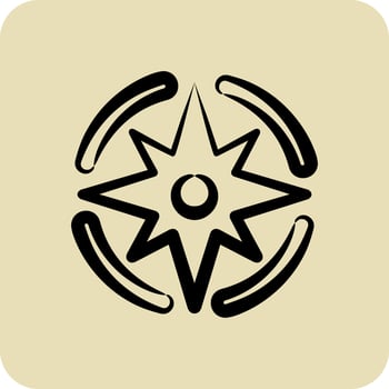 Icon Navigation. suitable for Startup symbol. hand drawn style. simple design editable. design template vector