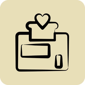 Icon Loyalty Program. suitable for Branding symbol. hand drawn style. simple design editable. design template vector