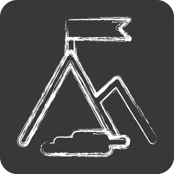 Icon Success. suitable for Startup symbol. chalk Style. simple design editable. design template vector