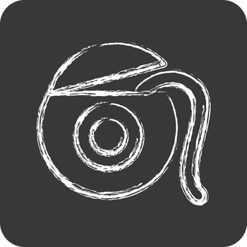 Icon Floos. suitable for medicine symbol. chalk Style. simple design editable. design template vector