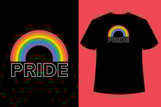 Pride Day Wavy retro typography t shirt design vector t shirt design typography t shirt design