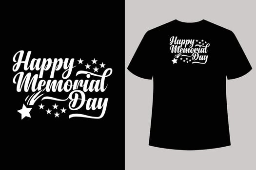 Happy memorial day typography t-shirt design, Memorial Day T shirt Design vector