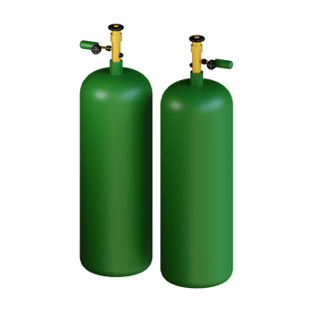 3d icon oxygen tank  isolated on transparent background png