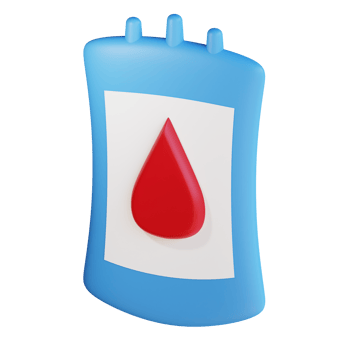 3dnicon blood bag  isolated on transparent background png