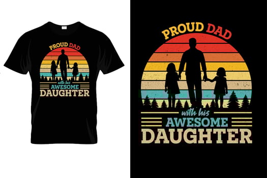 Father's day t-shirt design vector
