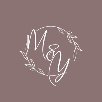 MY wedding initials monogram logo ideas vector