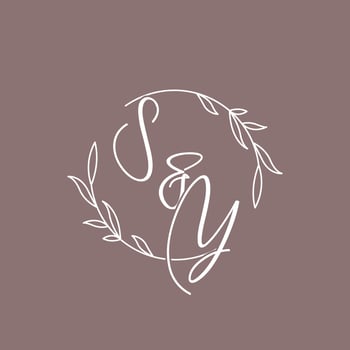 SY wedding initials monogram logo ideas vector