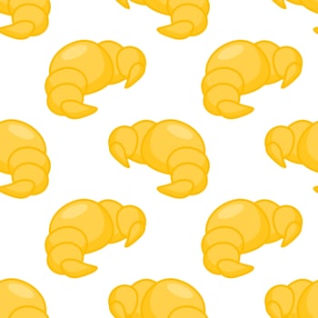 Bread seamless pattern background flat vector of fast food. Suitable for junk food design backgrounds, website, banner. Fat meal food template for restaurant menu.