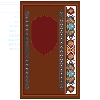 Islamic book cover, frames and borders, book covers vector
