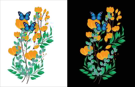 Flower vector design , T shirt  Flower vector design ,Flower vector ,