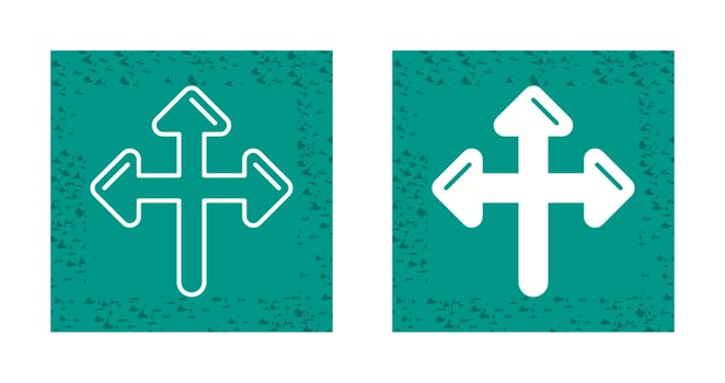 Directional Sign Vector Icon