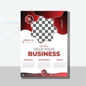 Corporate business flyer template design set with , red a color. marketing, business proposal, promotion, advertise, publication, cover page vector