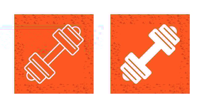 Dumbbell Vector Icon