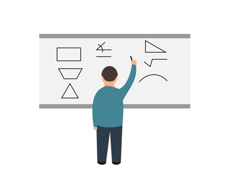teacher vector illustration flat design