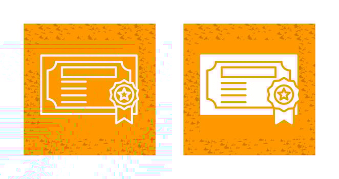Certificate Vector Icon