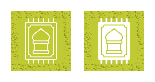 Prayer Rug Vector Icon
